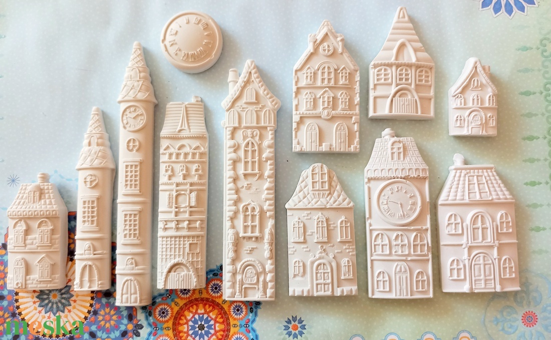 Házikó kerámia garnitúra - karácsony - karácsonyi lakásdekoráció - karácsonyi falu, házikó - Meska.hu Házikó kerámia garnitúra - karácsony - karácsonyi lakásdekoráció - karácsonyi falu, házikó - Meska.hu