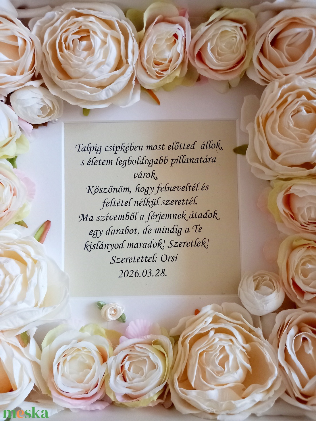 Ekrü álom Szülőköszönt kép - esküvő - emlék & ajándék - szülőköszöntő ajándék - Meska.hu  Ekrü álom Szülőköszönt kép - esküvő - emlék & ajándék - szülőköszöntő ajándék - Meska.hu