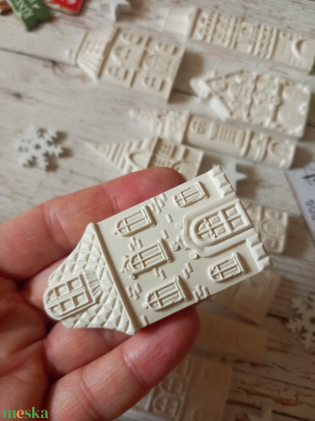 Kerámia házikós garnitúra 12 db. - diy (csináld magad) - egységcsomag - Meska.hu