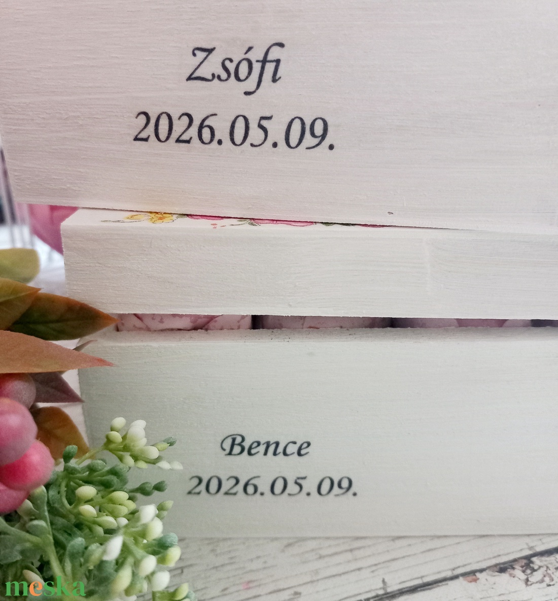 Begóniás sziv szeretet köszönőajándék párban - esküvő - emlék & ajándék - szülőköszöntő ajándék - Meska.hu