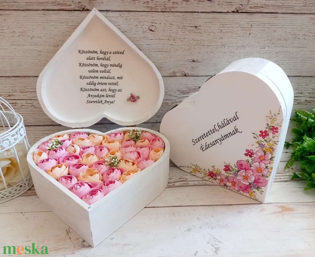 Luxus Szülőköszöntő garnitúra pink - esküvő - emlék & ajándék - szülőköszöntő ajándék - Meska.hu