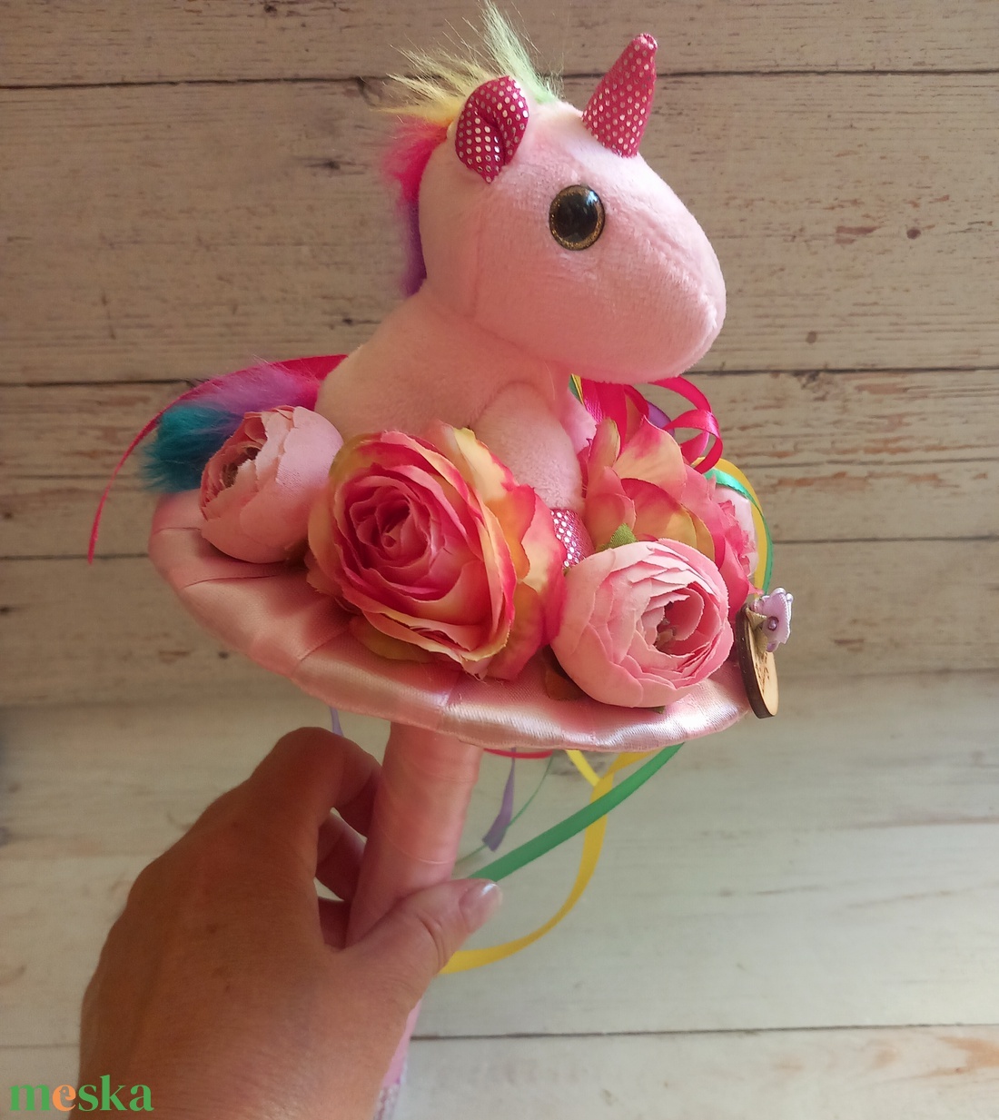 Unikornis csokor 3. - otthon & életmód - dekoráció - asztal és polc dekoráció - asztaldísz - Meska.hu