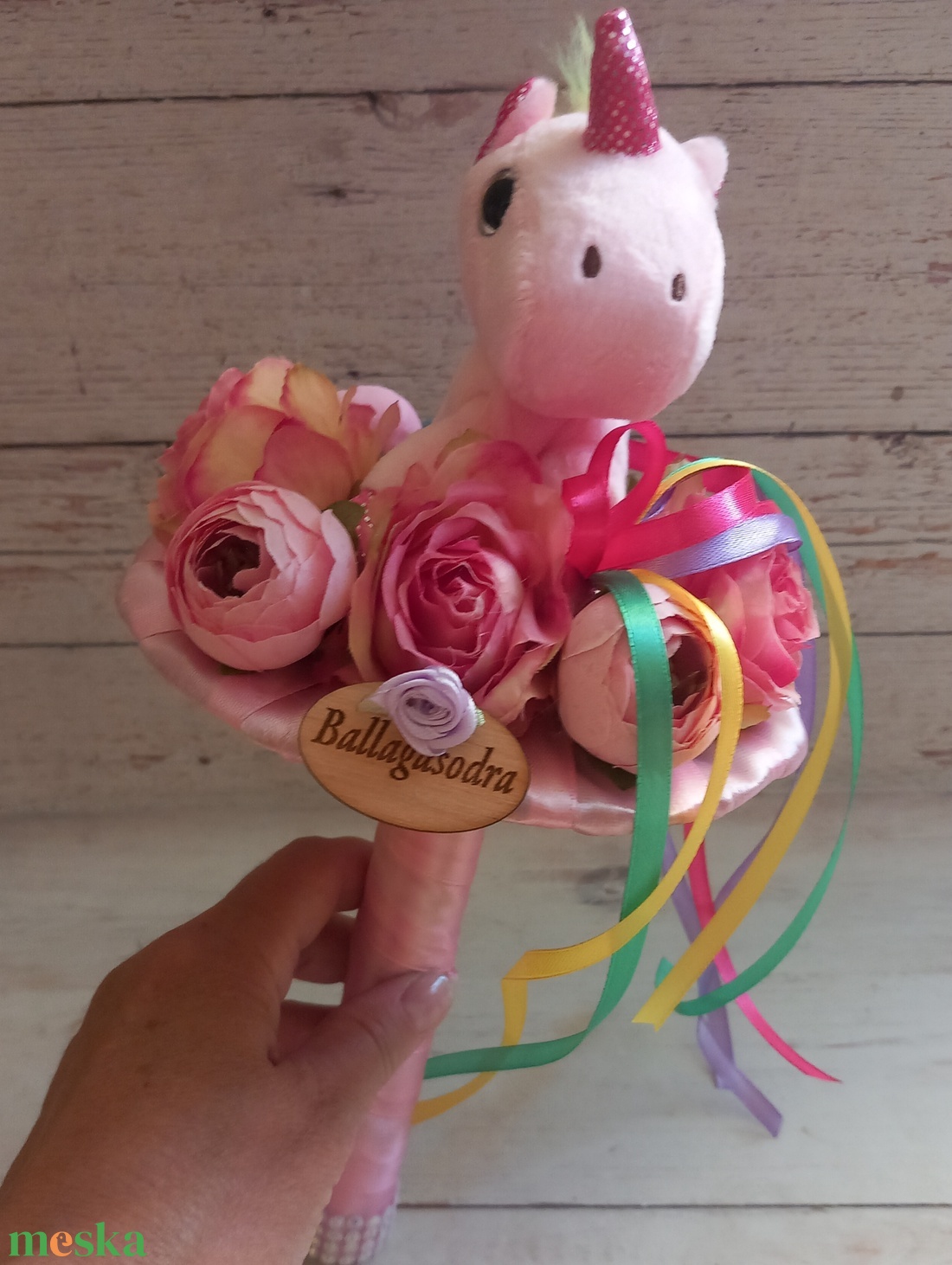 Unikornis csokor 3. - otthon & életmód - dekoráció - asztal és polc dekoráció - asztaldísz - Meska.hu