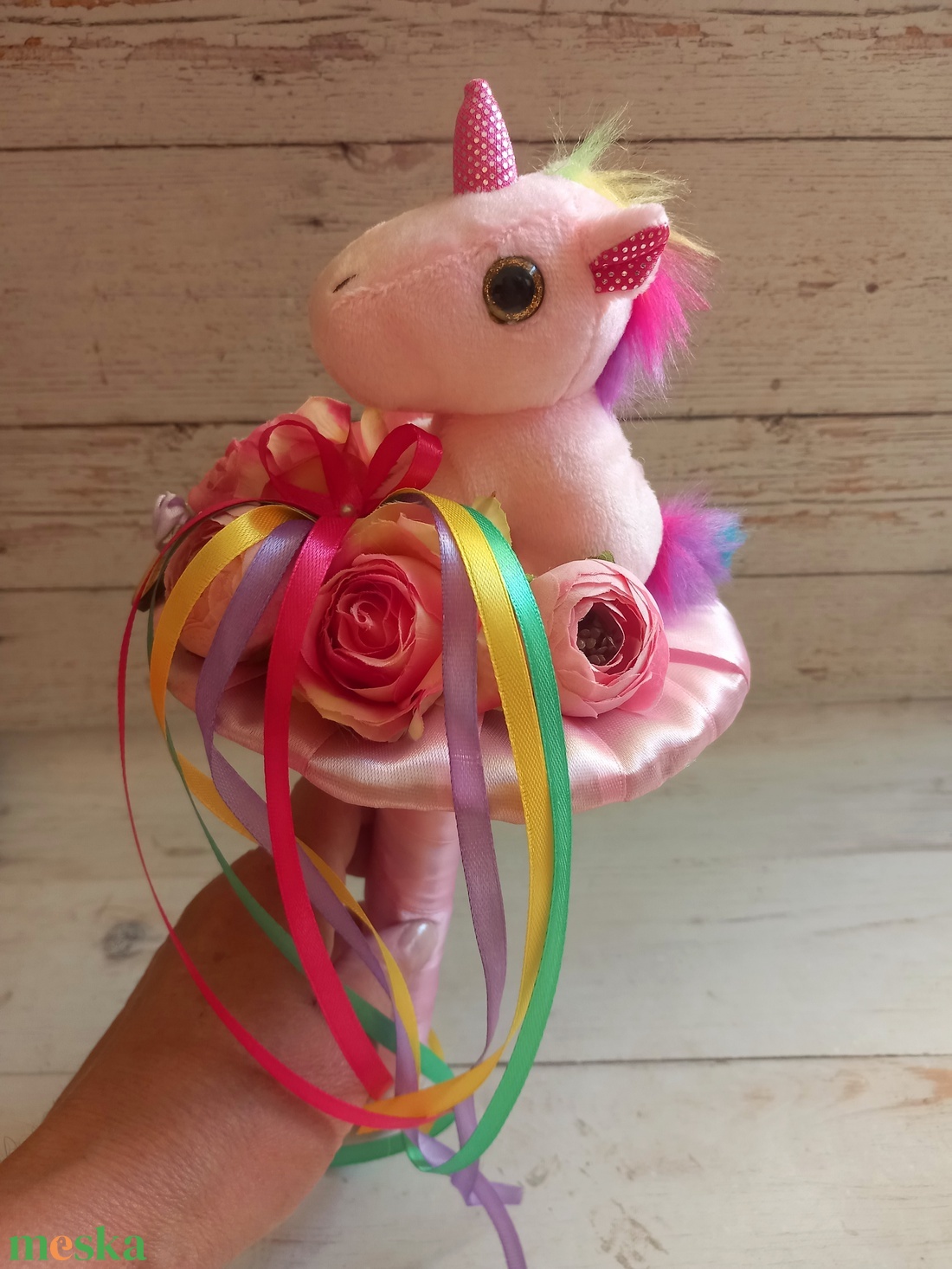 Unikornis csokor 3. - otthon & életmód - dekoráció - asztal és polc dekoráció - asztaldísz - Meska.hu