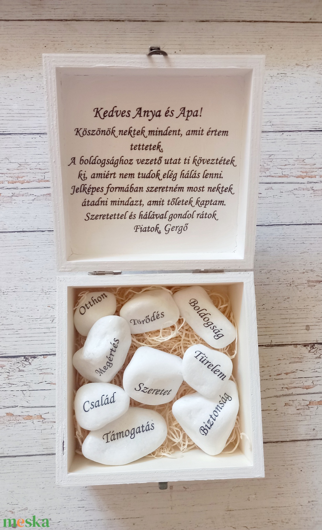 A jó szúlők alapkövei köszönetajándék - esküvő - emlék & ajándék - szülőköszöntő ajándék - Meska.hu