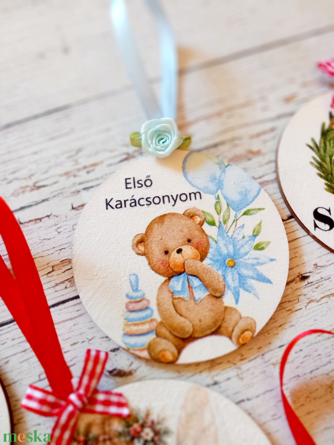 Névre szóló fa fenyődísz - karácsony - karácsonyi lakásdekoráció - karácsonyfadíszek - Meska.hu