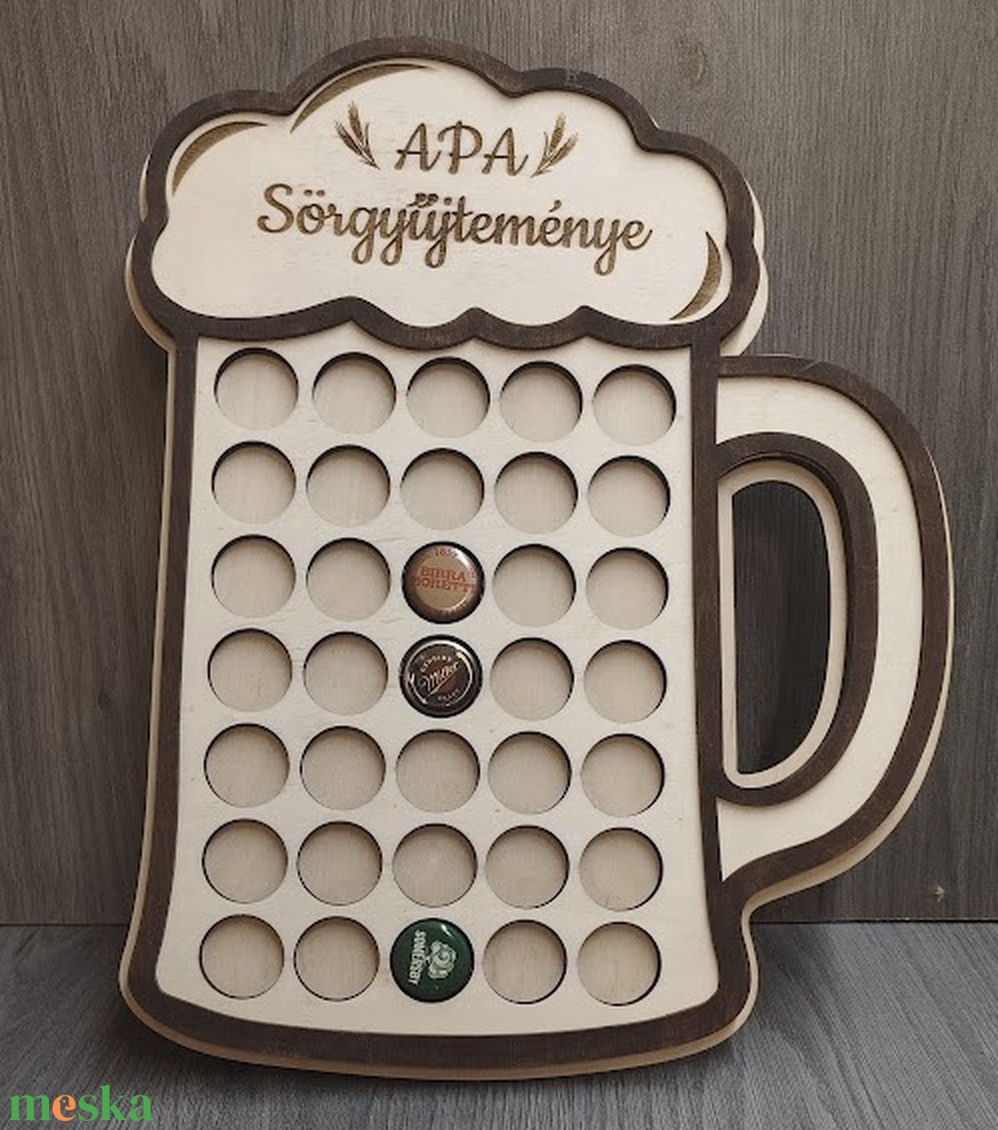 Söröskupak gyüjtő - otthon & életmód - dekoráció - fali és függő dekoráció - falra akasztható dekor - Meska.hu