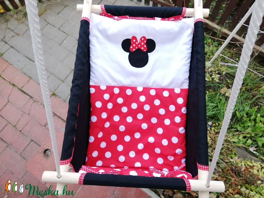 Minnie egér, applikált mintás hinta - - Meska.hu Minnie egér, applikált mintás hinta - - Meska.hu