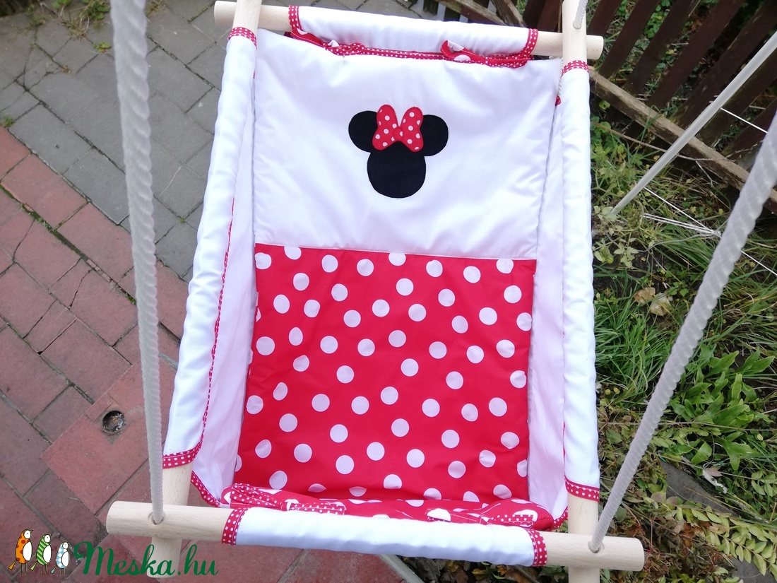 Minnie egér, applikált mintás hinta - - Meska.hu Minnie egér, applikált mintás hinta - - Meska.hu