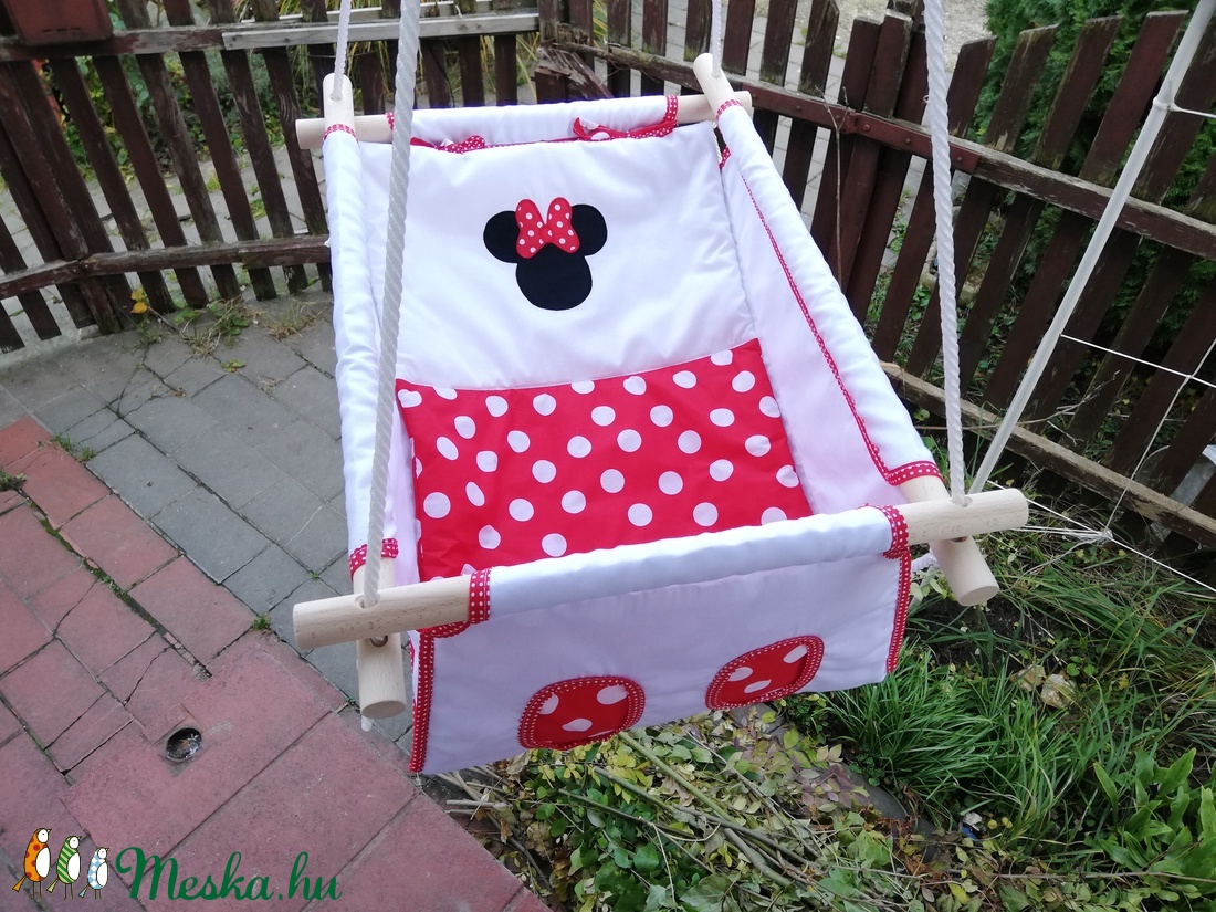 Minnie egér, applikált mintás hinta - - Meska.hu Minnie egér, applikált mintás hinta - - Meska.hu