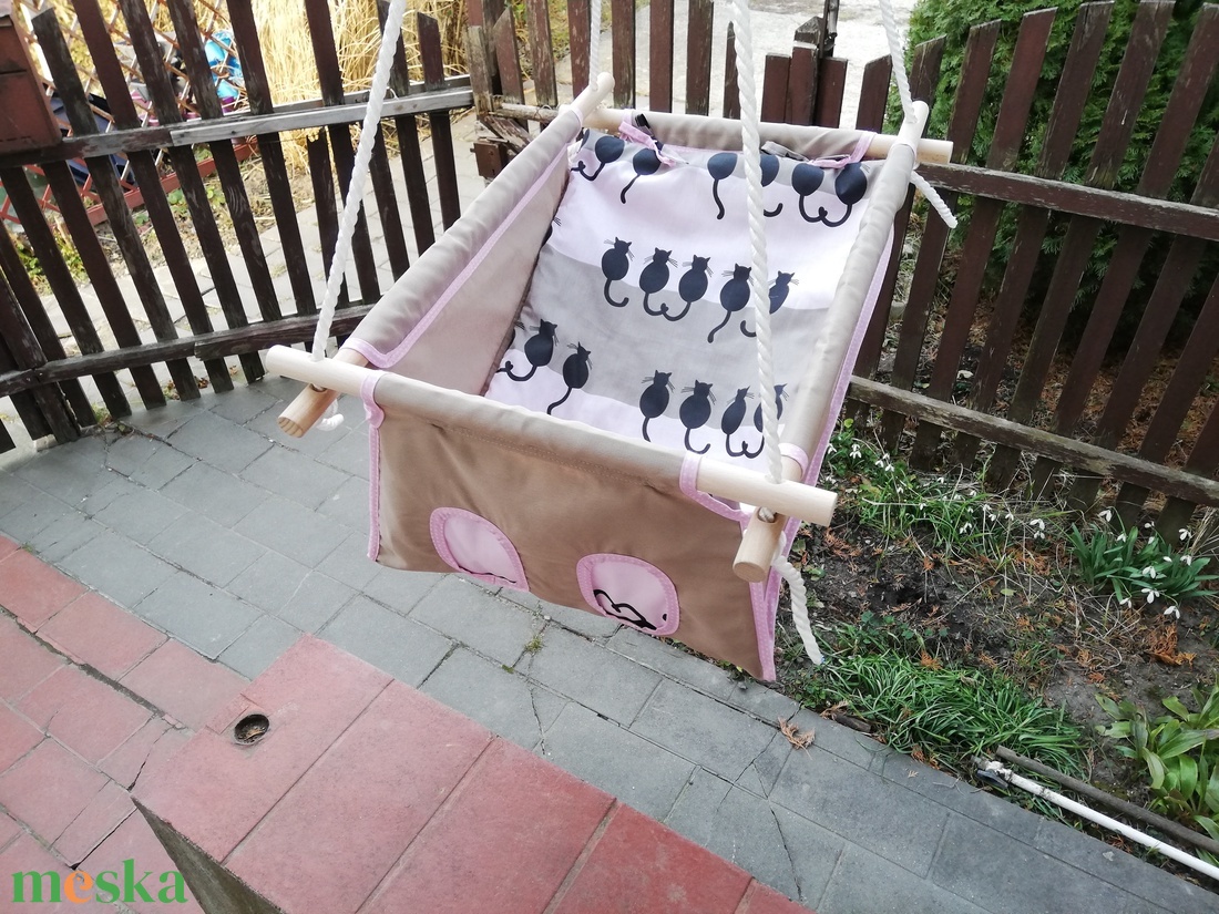 100% pamut drapp-rózsaszín, szürke cicás hinta - játék & sport - hinta & kerti játék - Meska.hu 100% pamut drapp-rózsaszín, szürke cicás hinta - játék & sport - hinta & kerti játék - Meska.hu