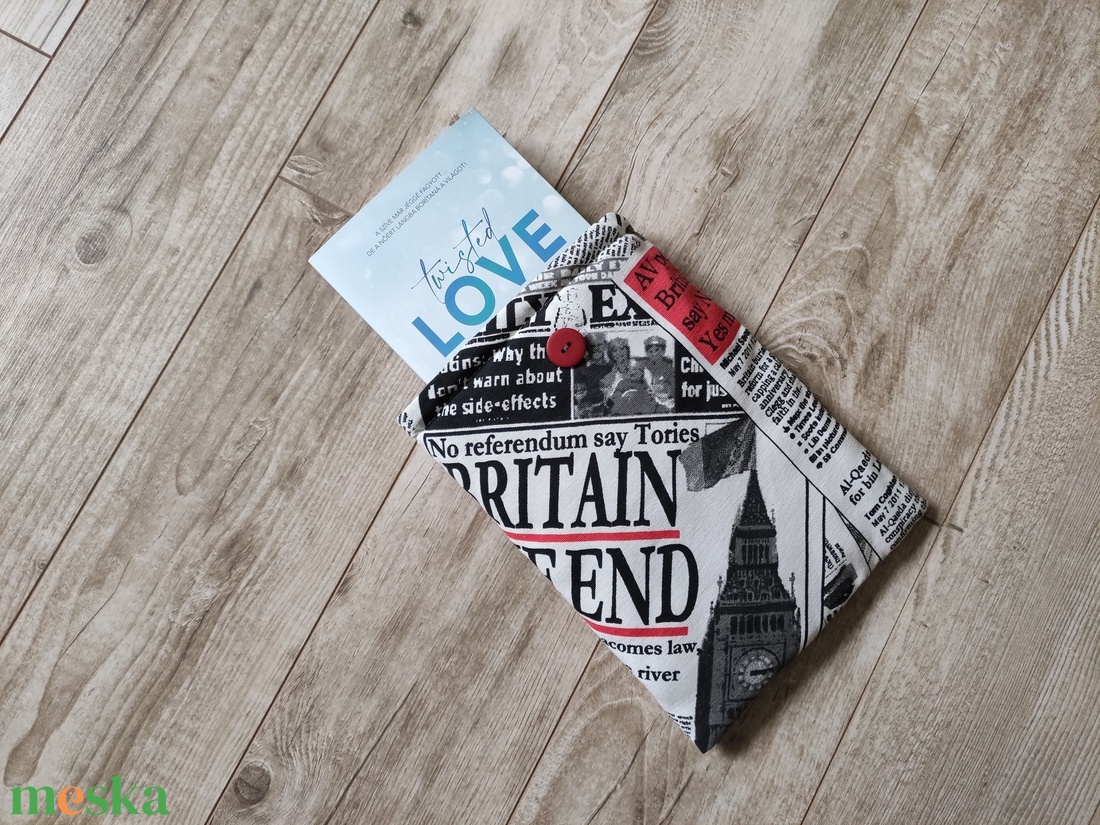 Könyvtartó újság mintás - könyv & zene - könyvtok - Meska.hu