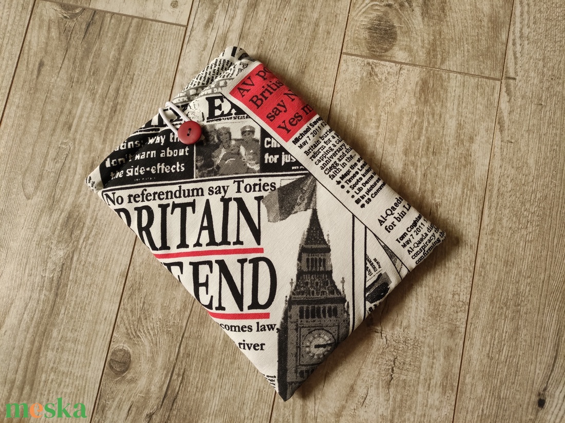 Könyvtartó újság mintás - könyv & zene - könyvtok - Meska.hu