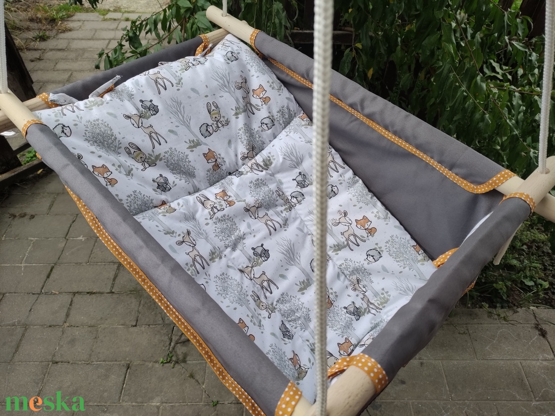 100 % pamut szürke -erdei mintás hinta - játék & sport - hinta & kerti játék - Meska.hu 100 % pamut szürke -erdei mintás hinta - játék & sport - hinta & kerti játék - Meska.hu
