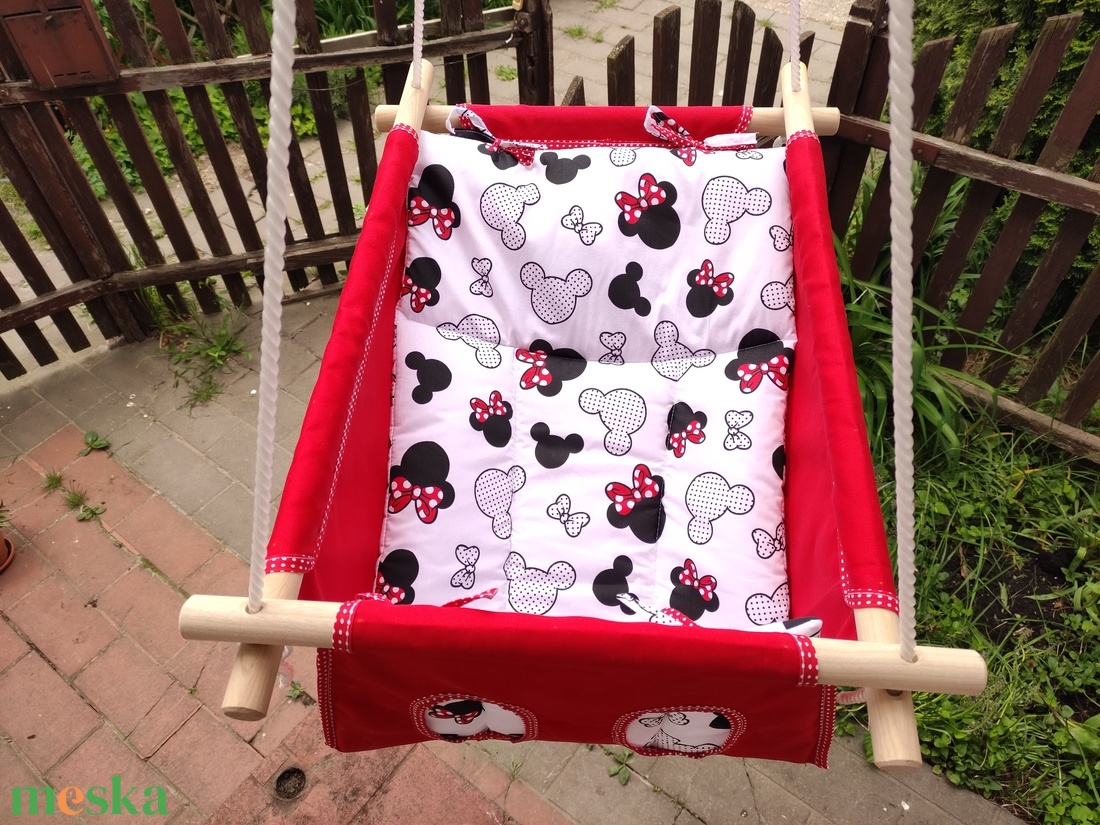 100 % pamut piros -Minnie hinta  - játék & sport - hinta & kerti játék - Meska.hu