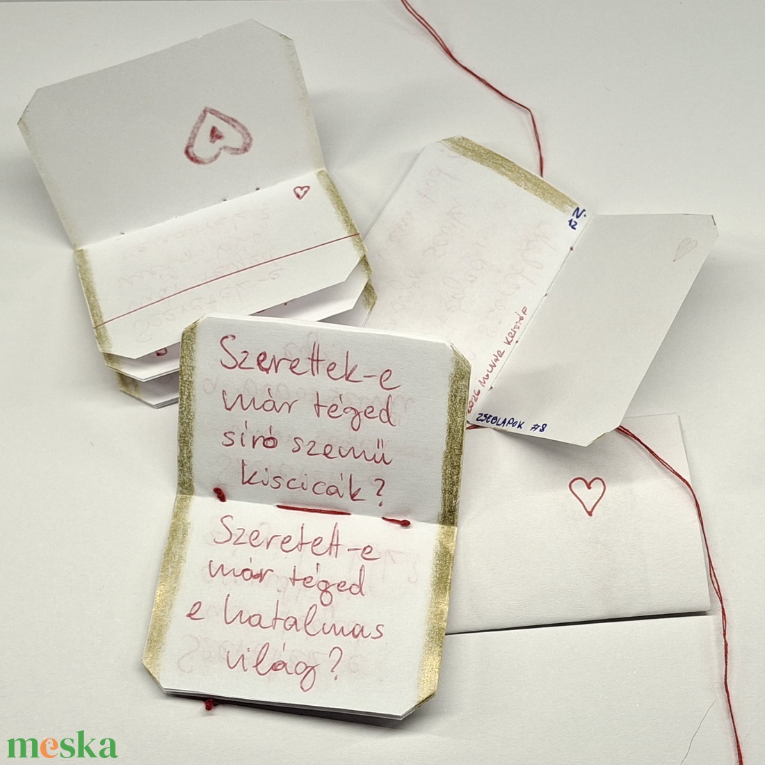 ZsebLapok #8 Szeret - otthon & életmód - papír, írószer - ajándékozás kellékei - képeslap, üdvözlőlap - Meska.hu