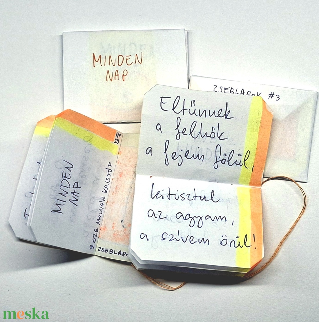 ZsebLapok #3  Minden Nap - esküvő - emlék & ajándék - köszönőajándék - Meska.hu