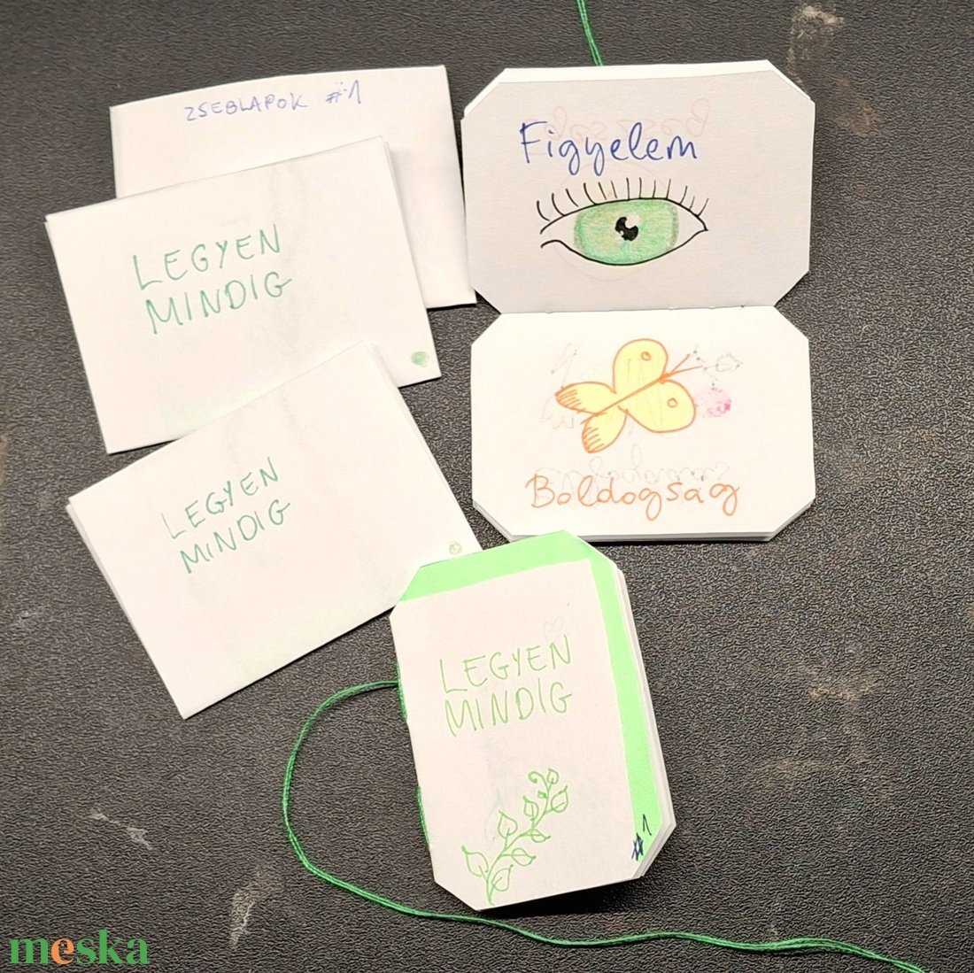 ZsebLapok #1  Legyen Mindig  /ZÖLD - otthon & életmód - papír, írószer - ajándékozás kellékei - ajándékkísérő - Meska.hu