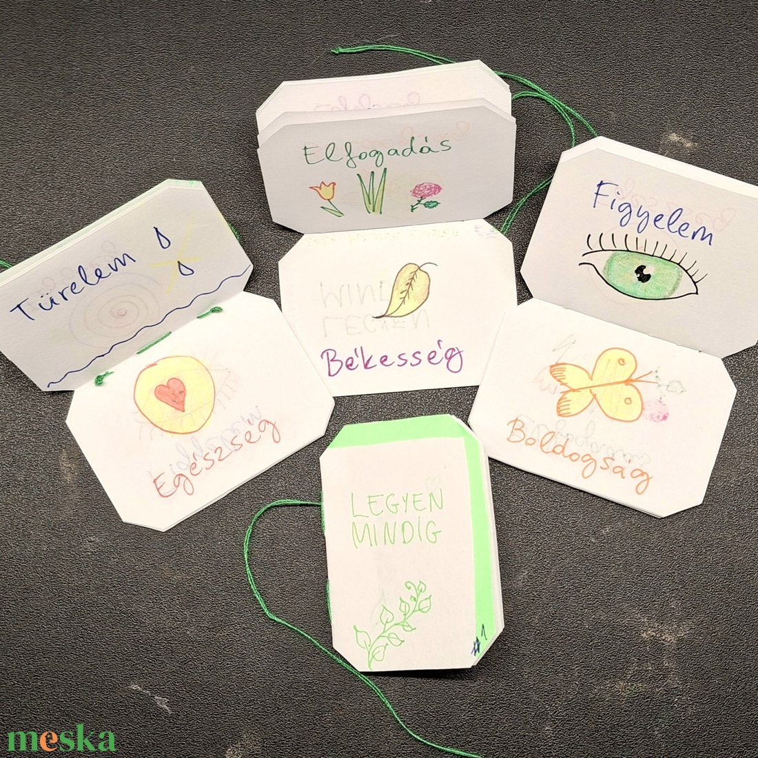 ZsebLapok #1  Legyen Mindig  /ZÖLD - otthon & életmód - papír, írószer - ajándékozás kellékei - ajándékkísérő - Meska.hu