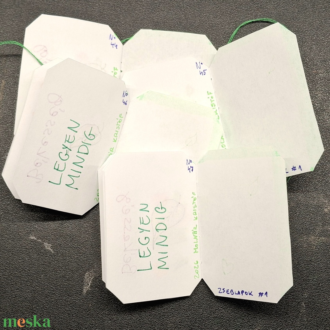 ZsebLapok #1  Legyen Mindig  /ZÖLD - otthon & életmód - papír, írószer - ajándékozás kellékei - ajándékkísérő - Meska.hu