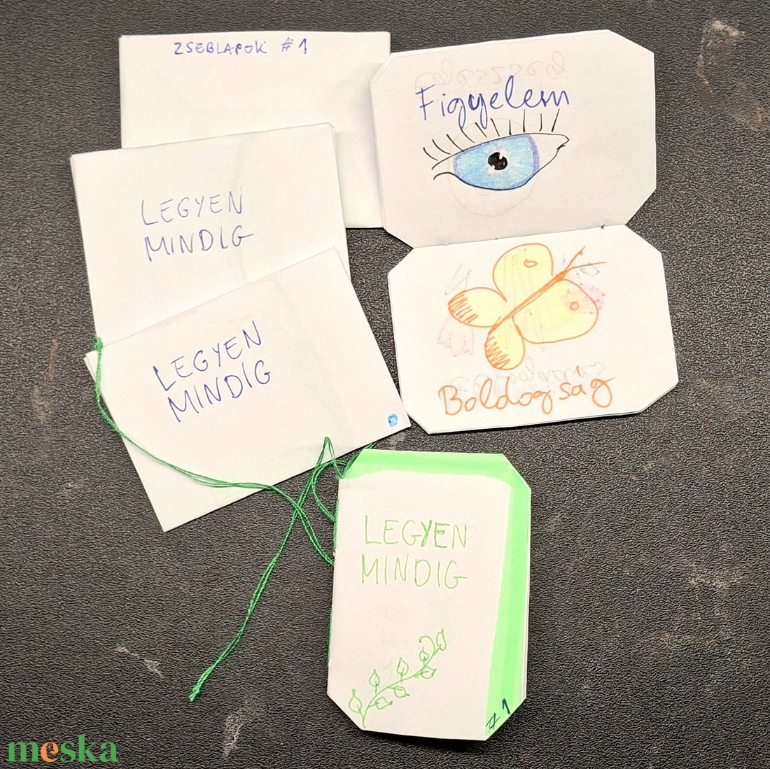 ZsebLapok #1  Legyen Mindig  /KÉK - otthon & életmód - papír, írószer - ajándékozás kellékei - ajándékkísérő - Meska.hu