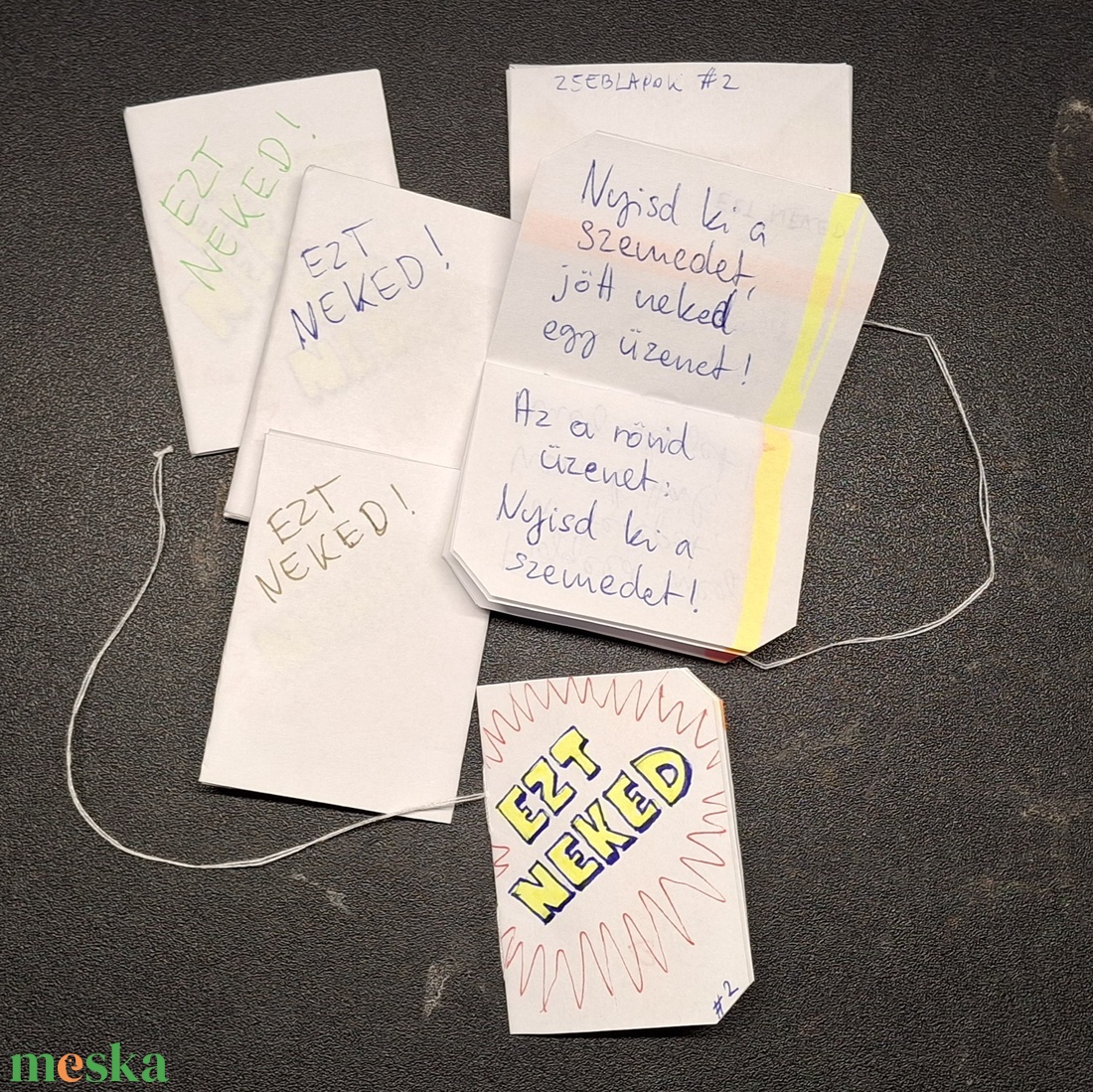 ZsebLapok #2  Ezt Neked - esküvő - emlék & ajándék - köszönőajándék - Meska.hu