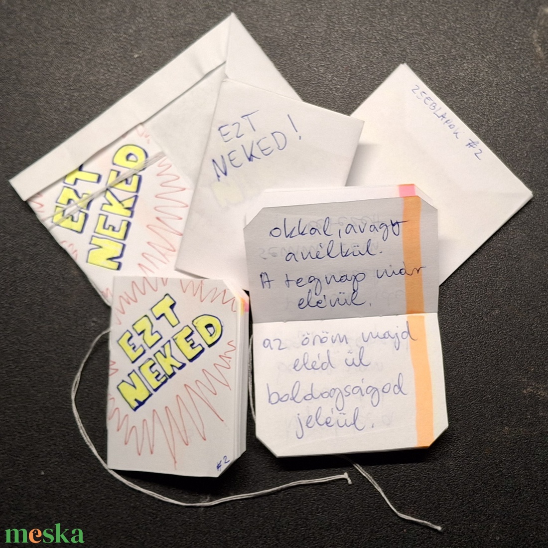 ZsebLapok #2  Ezt Neked - esküvő - emlék & ajándék - köszönőajándék - Meska.hu