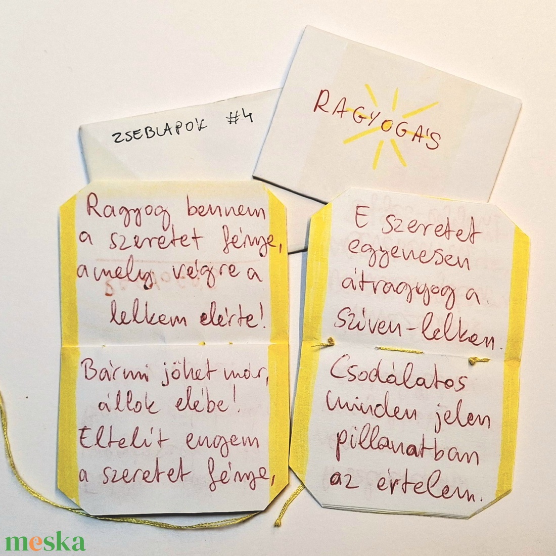 ZsebLapok #4  Ragyogás - otthon & életmód - papír, írószer - ajándékozás kellékei - ajándékkísérő - Meska.hu