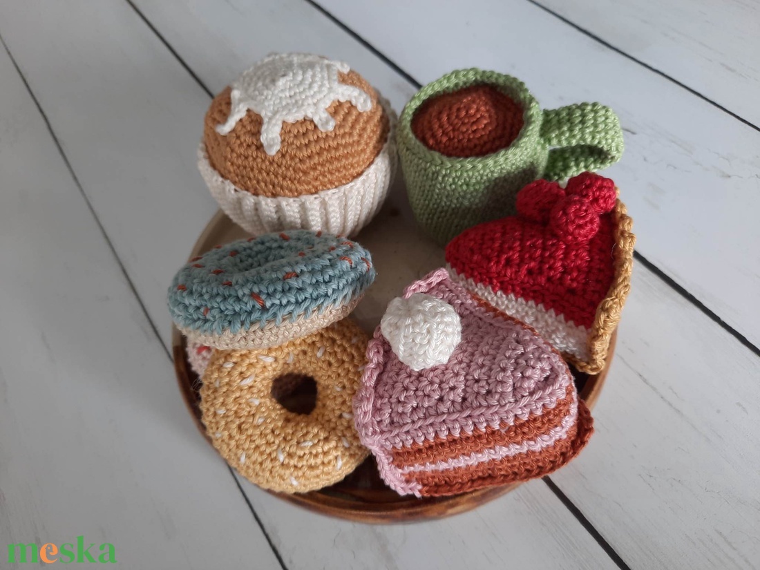 Pasztell horgolt cupcake - játék & sport - szerepjáték - Meska.hu