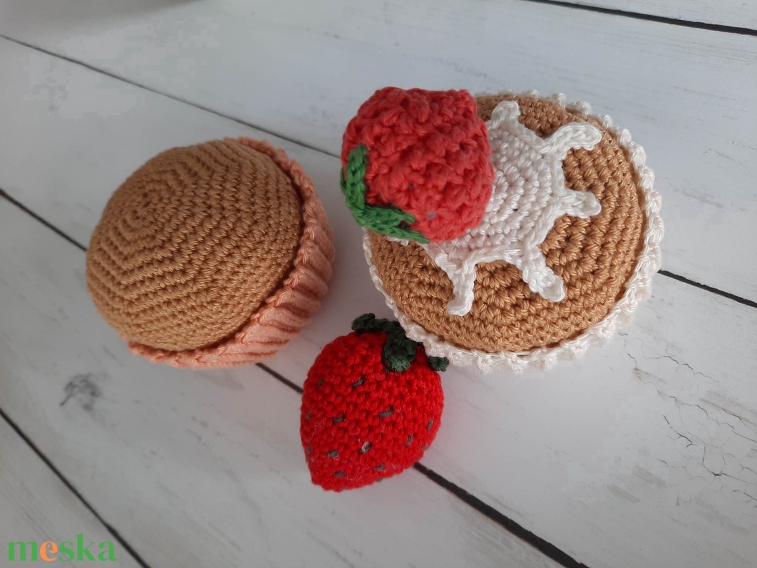 Pasztell horgolt cupcake - játék & sport - szerepjáték - Meska.hu