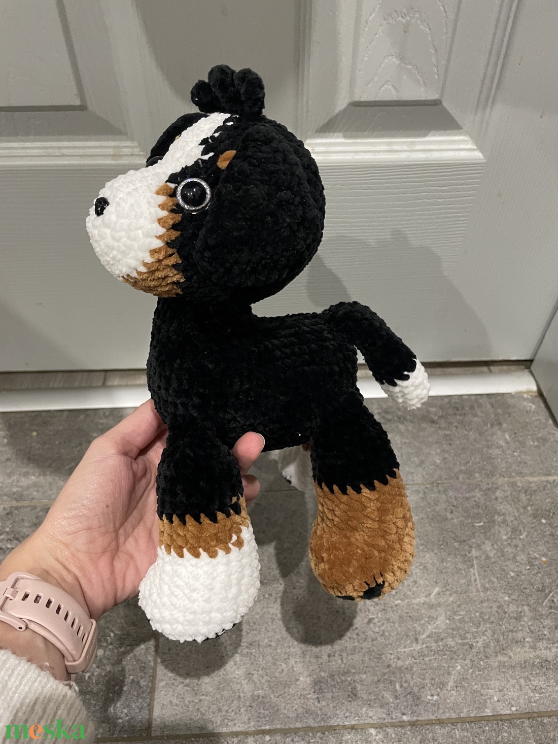 Horgolt kutyus � kézzel készült, puha amigurumi plüss figura - játék & sport - plüssállat & játékfigura - kutya - Meska.hu