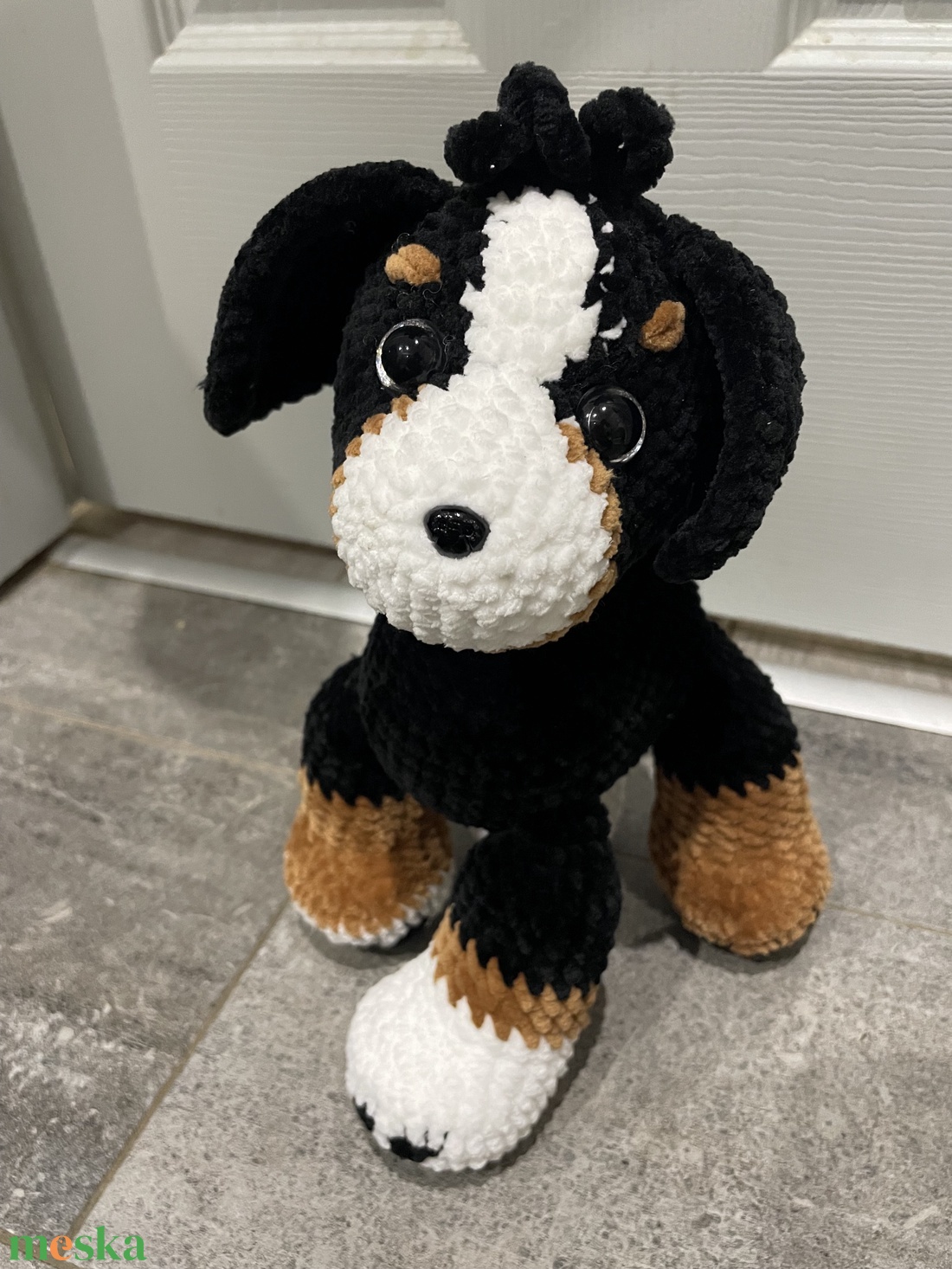 Horgolt kutyus � kézzel készült, puha amigurumi plüss figura - játék & sport - plüssállat & játékfigura - kutya - Meska.hu