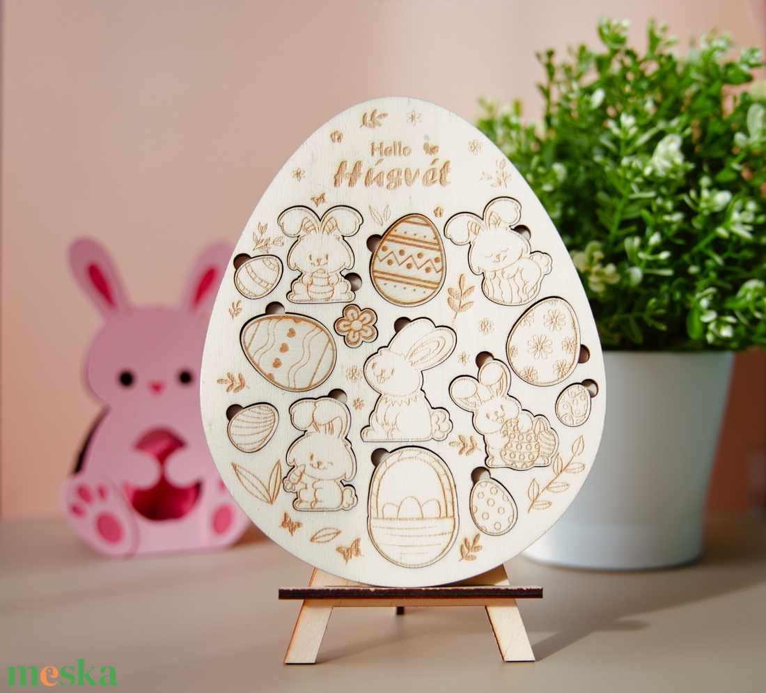 Húsvéti Kirakós és Kifestő  Kreatív Ünnepi Élmény! - játék & sport - puzzle - kirakó, kocka kirakó - Meska.hu