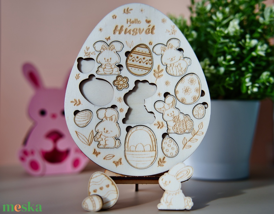 Húsvéti Kirakós és Kifestő  Kreatív Ünnepi Élmény! - játék & sport - puzzle - kirakó, kocka kirakó - Meska.hu