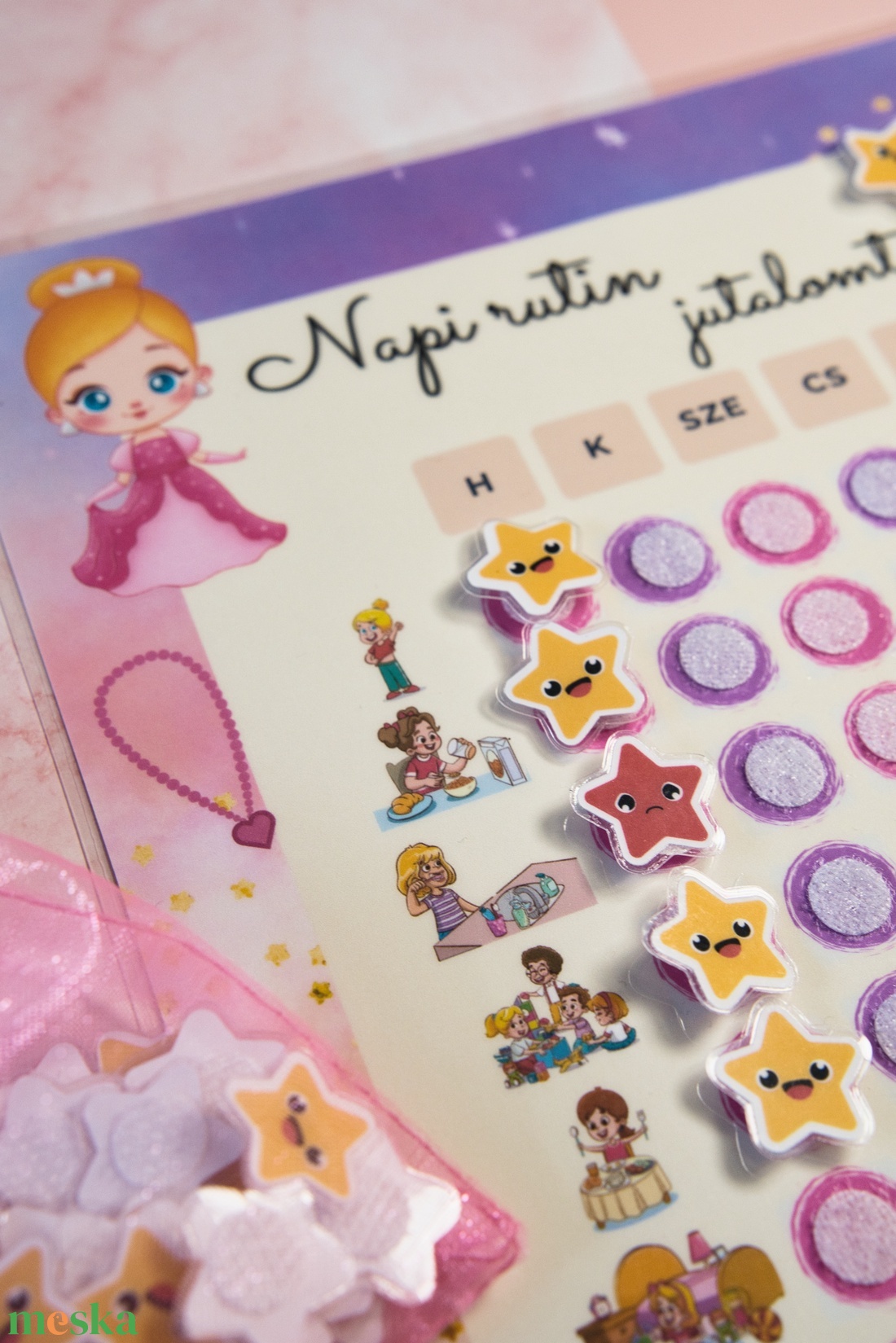 Napi rutin jutalomtábla kislányoknak Csillagos elismerés minden napra - játék & sport - ovis felszerelés - egyéb ovis kiegészítő - Meska.hu Napi rutin jutalomtábla kislányoknak Csillagos elismerés minden napra - játék & sport - ovis felszerelés - egyéb ovis kiegészítő - Meska.hu