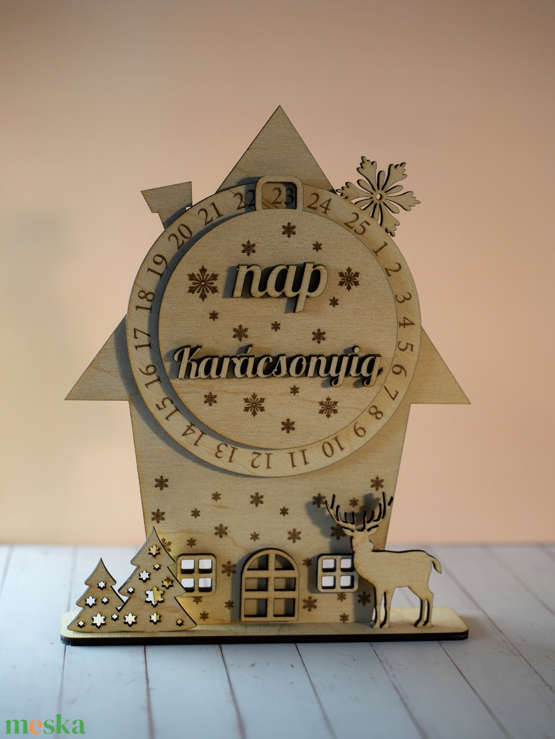 Fa karácsonyi visszaszámláló házikó  Kreatív Ünnepi Élmény! - karácsony - karácsonyi lakásdekoráció - karácsonyi lakásdíszek - Meska.hu Fa karácsonyi visszaszámláló házikó  Kreatív Ünnepi Élmény! - karácsony - karácsonyi lakásdekoráció - karácsonyi lakásdíszek - Meska.hu