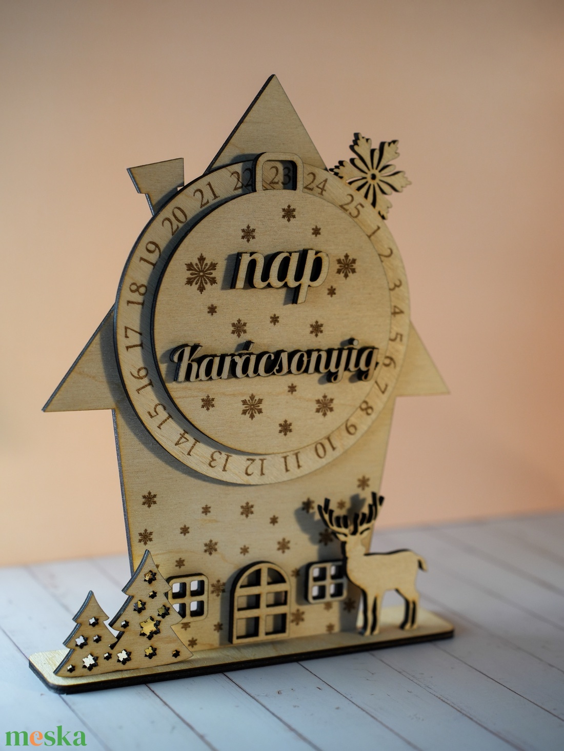 Fa karácsonyi visszaszámláló házikó  Kreatív Ünnepi Élmény! - karácsony - karácsonyi lakásdekoráció - karácsonyi lakásdíszek - Meska.hu Fa karácsonyi visszaszámláló házikó  Kreatív Ünnepi Élmény! - karácsony - karácsonyi lakásdekoráció - karácsonyi lakásdíszek - Meska.hu