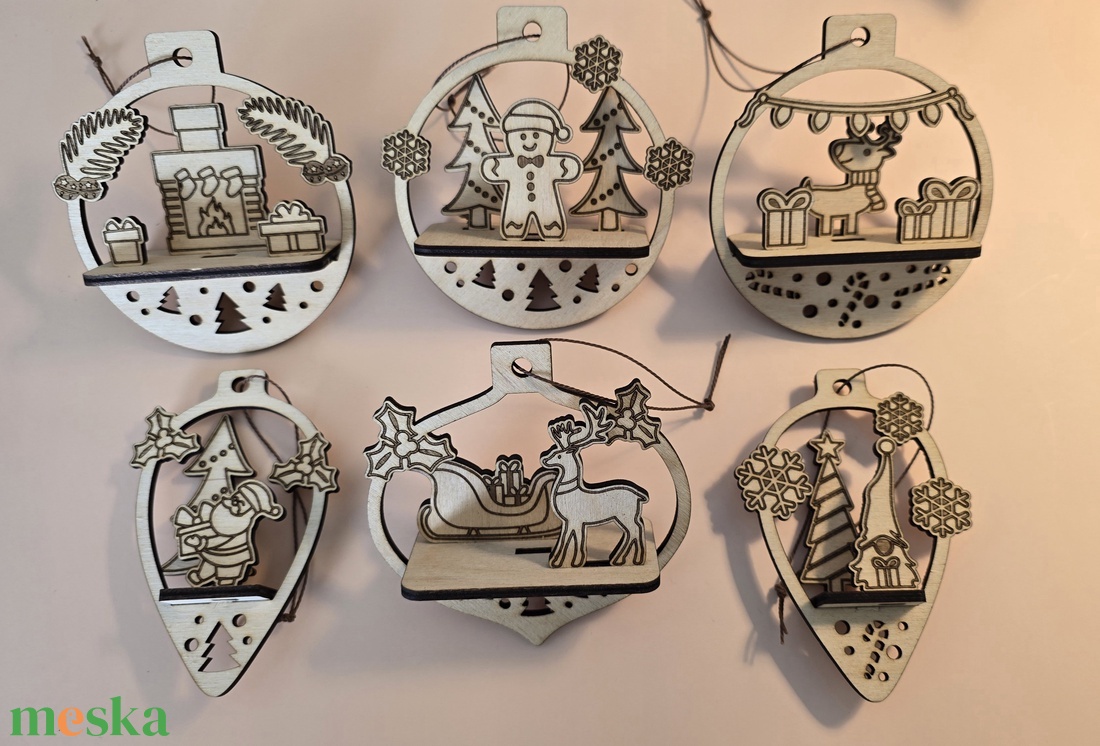 Karácsonyi fadíszek - 6 db-os készlet - karácsony - karácsonyi lakásdekoráció - karácsonyfadíszek - Meska.hu Karácsonyi fadíszek - 6 db-os készlet - karácsony - karácsonyi lakásdekoráció - karácsonyfadíszek - Meska.hu