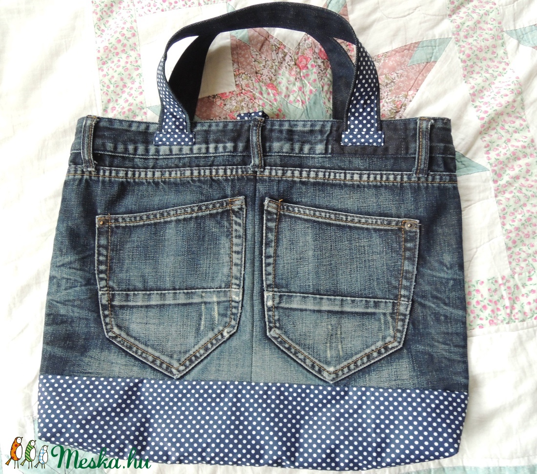 Farmertáska - táska & tok - kézitáska & válltáska - kézitáska - Meska.hu