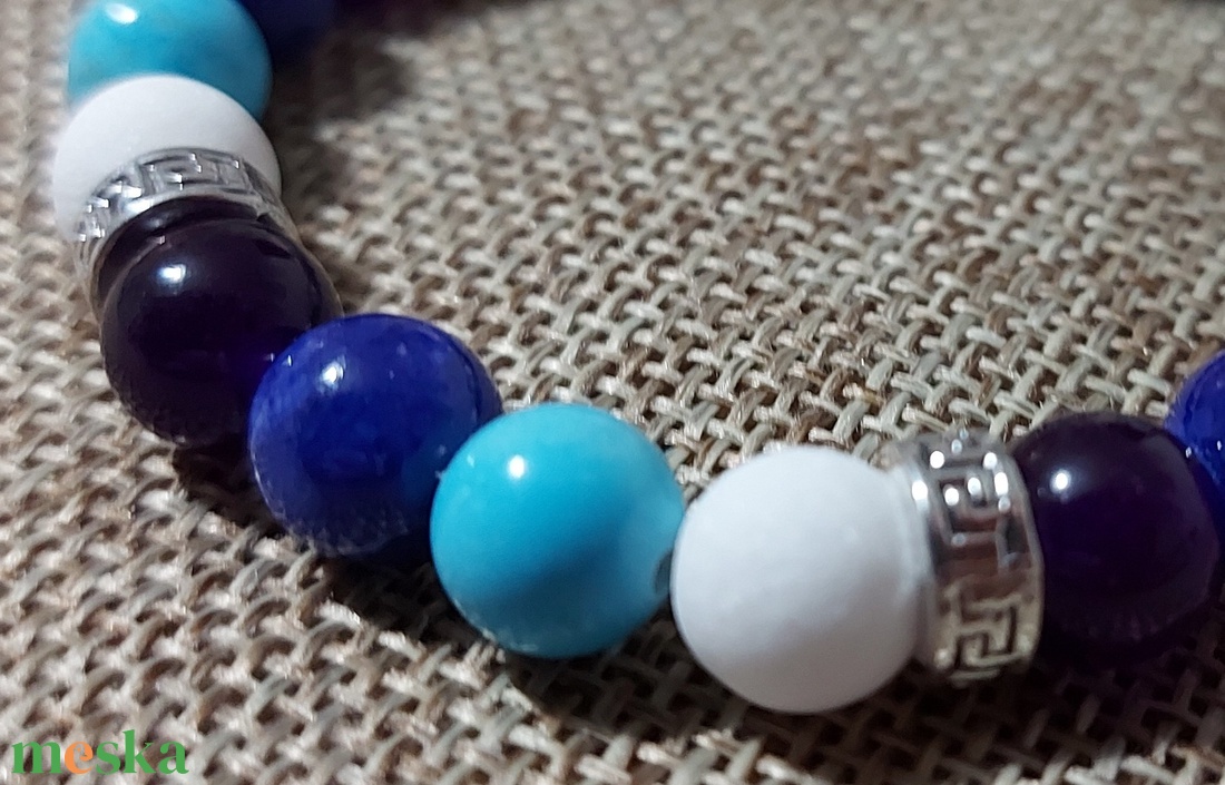 Vízparti érintés - ásványkarkötő - ékszer - karkötő - bogyós karkötő - Meska.hu