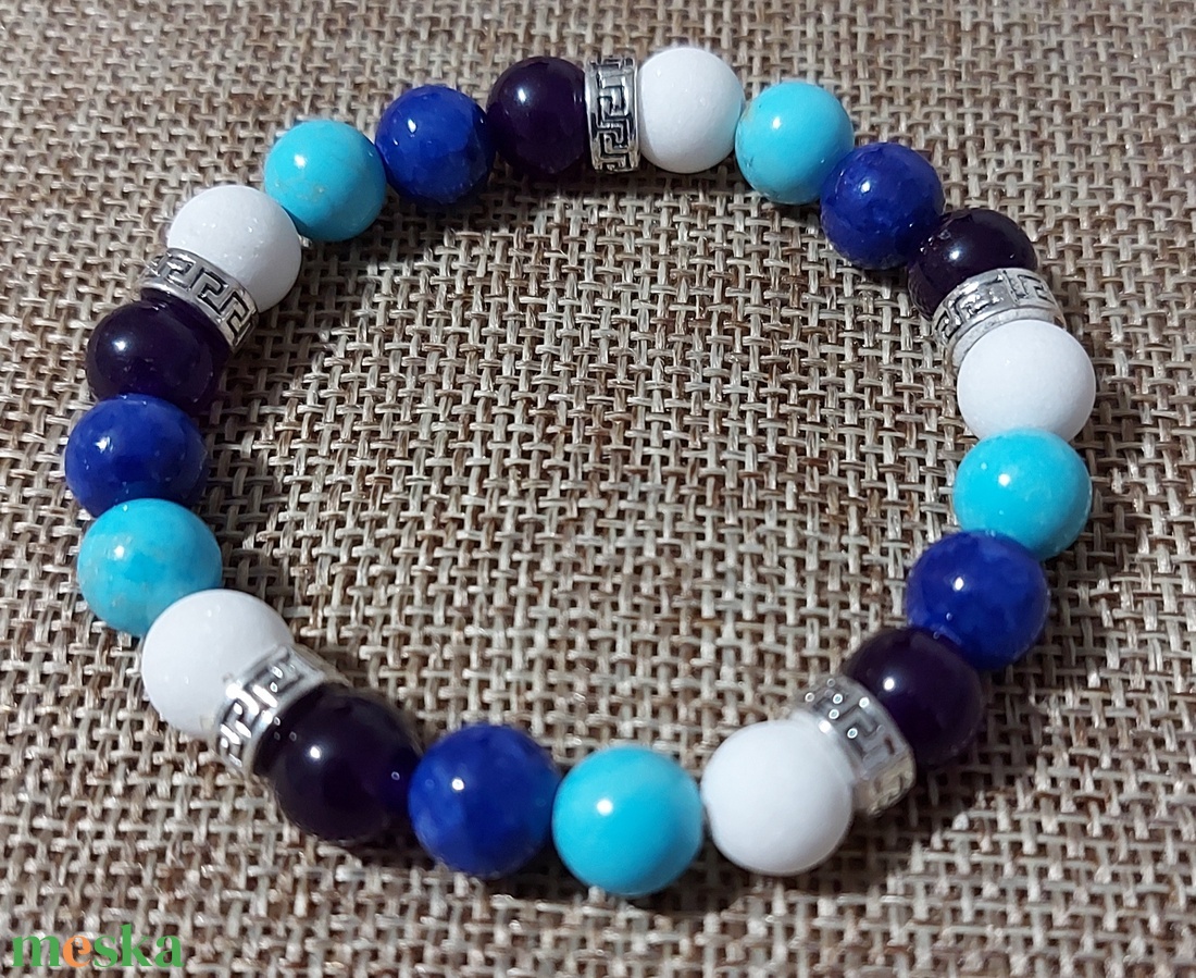 Vízparti érintés - ásványkarkötő - ékszer - karkötő - bogyós karkötő - Meska.hu