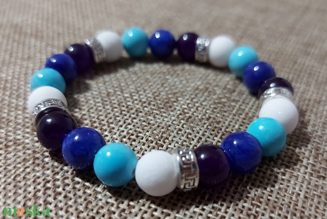 Vízparti érintés - ásványkarkötő - ékszer - karkötő - bogyós karkötő - Meska.hu