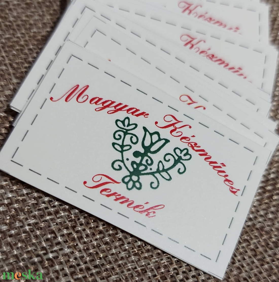 Magyar kézműves termék - ajándékkísérő címke - művészet - címkék, gyufásdobozok - Meska.hu