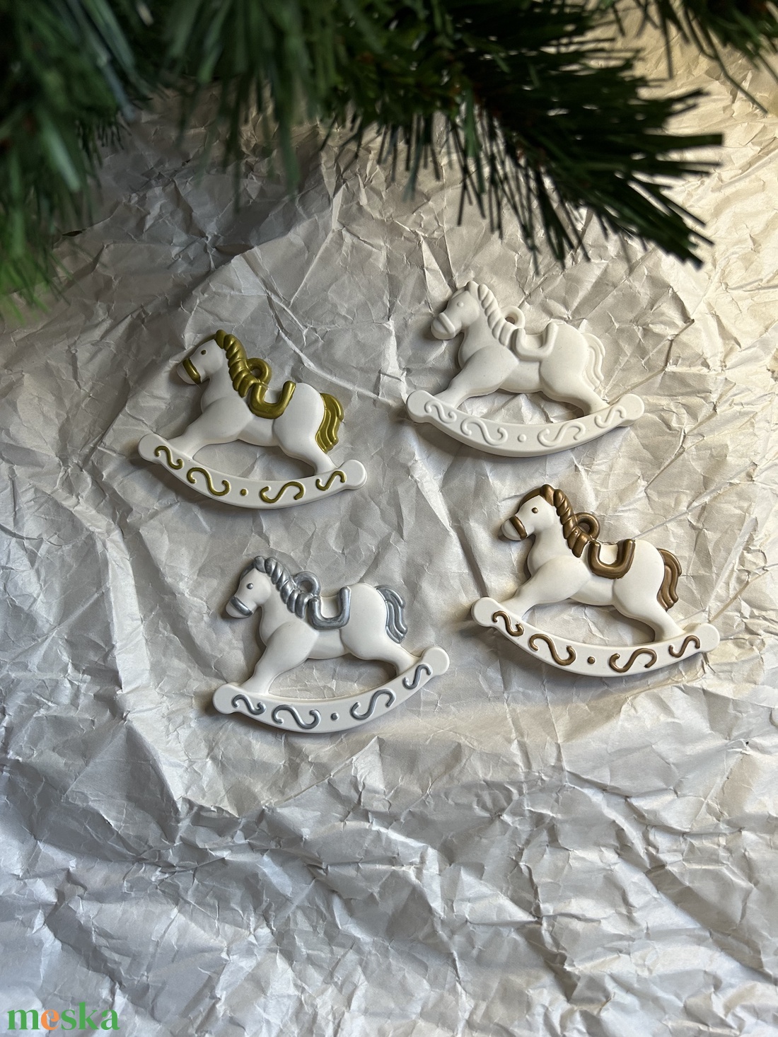 Hintaló karácsonyfadísz - otthon & életmód - dekoráció - dísztárgy - Meska.hu