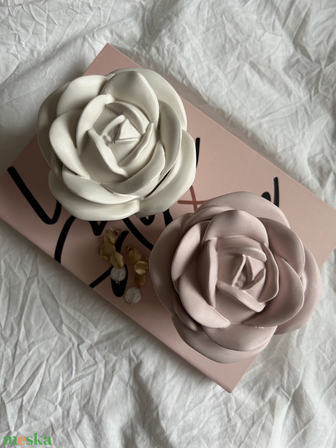 Soft rose tároló - otthon & életmód - dekoráció - dísztárgy - Meska.hu