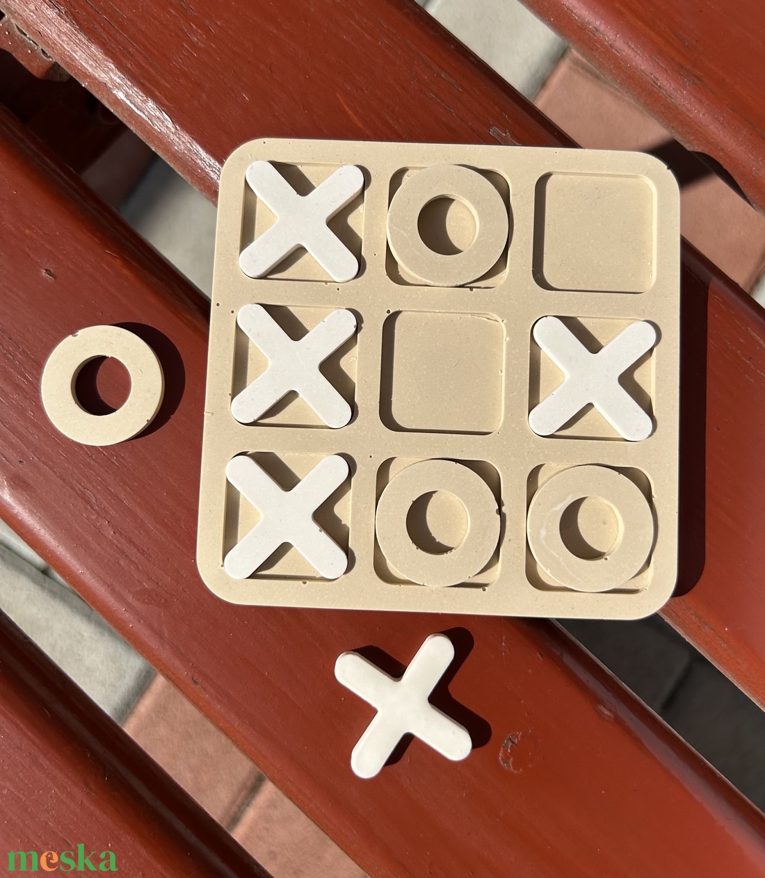 Tic Tac Toe játék dekor - otthon & életmód - dekoráció - dísztárgy - Meska.hu