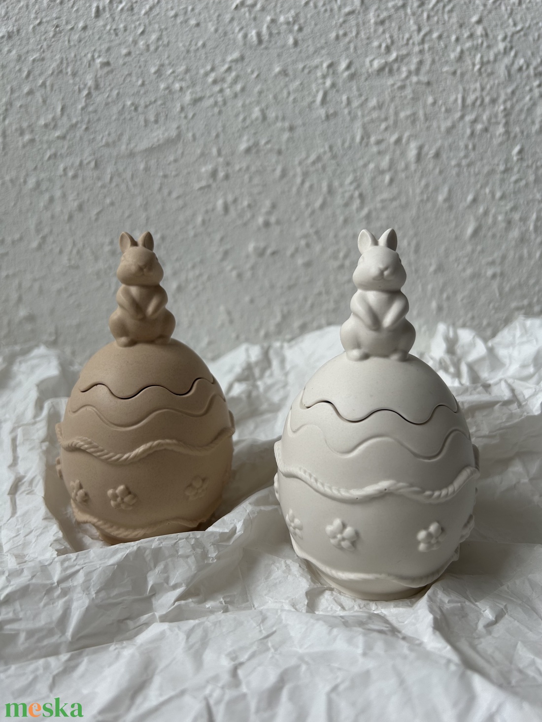 Nyuszis tojás dekor - otthon & életmód - dekoráció - dísztárgy - Meska.hu