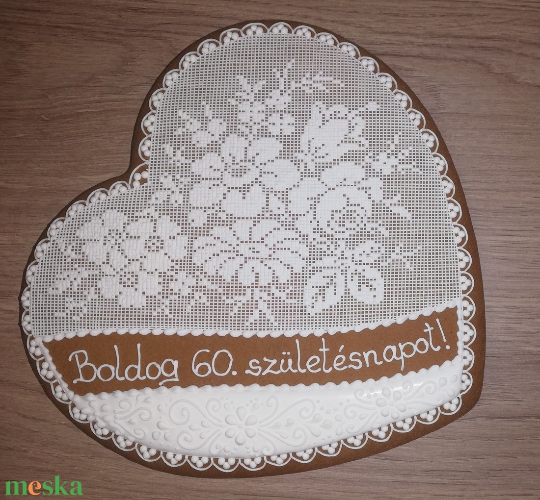 Mézeskalács szív - virágos - otthon & életmód - dekoráció - dísztárgy - Meska.hu Mézeskalács szív - virágos - otthon & életmód - dekoráció - dísztárgy - Meska.hu