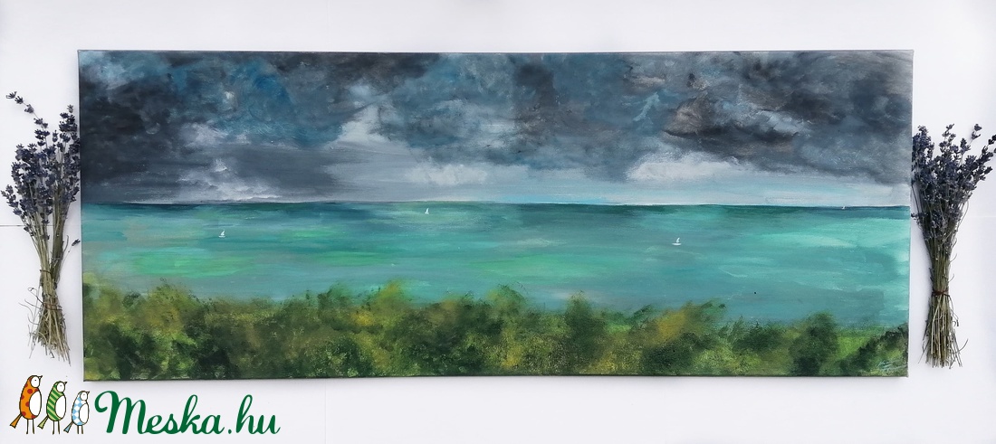Balaton és tihanyi panoráma/ 40 x 100 cm - művészet - festmény - akril - Meska.hu Balaton és tihanyi panoráma/ 40 x 100 cm - művészet - festmény - akril - Meska.hu