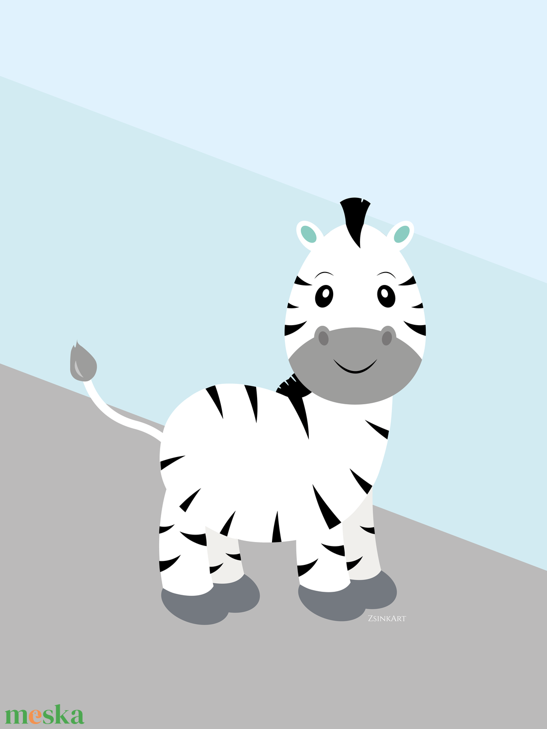 Zebra / gyerekszoba dekoráció A4-es méretben - művészet - grafika & illusztráció - Meska.hu Zebra / gyerekszoba dekoráció A4-es méretben - művészet - grafika & illusztráció - Meska.hu